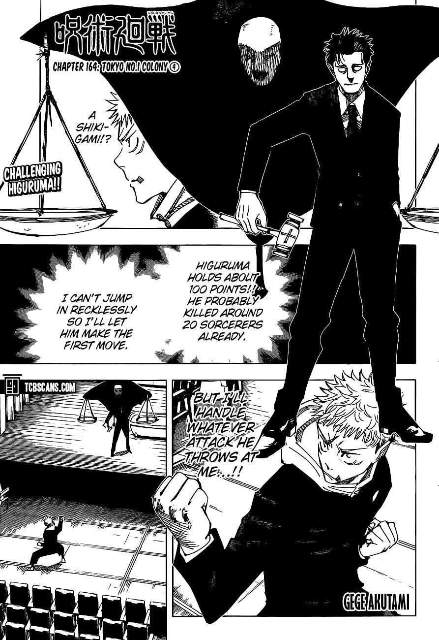 Jujutsu Kaisen Chapter 164 image 01